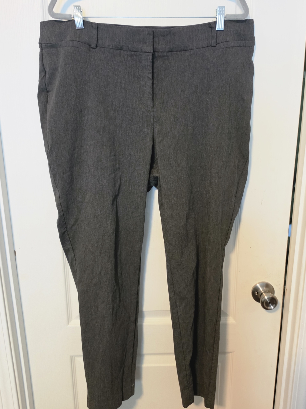 Lane Bryant Straight Leg Charcoal Gray Dress Pants
